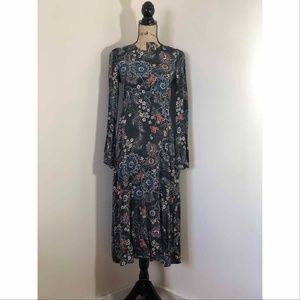 NWT ZARA Gorgeous Floral Print Long Dress *S